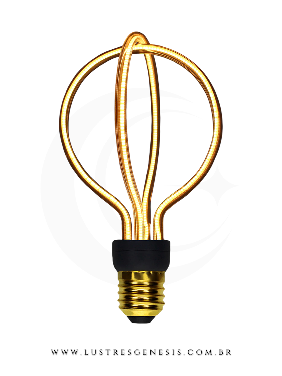 Lâmpada Arco A2 de Led com design de filamento exposto Lustres Gênesis loja online de Lustres e Iluminação Decorativa